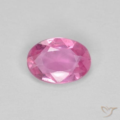 0.44ct Natural Rosado púrpura real Zafiro, Ovalada, VS