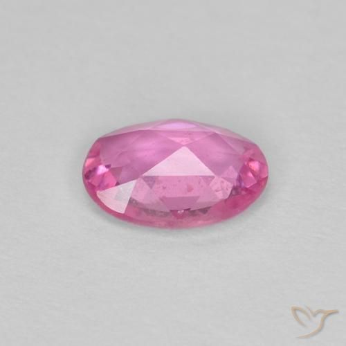Zafiro Rosado púrpura real natural de 0.44 ct, Ovalada, VS