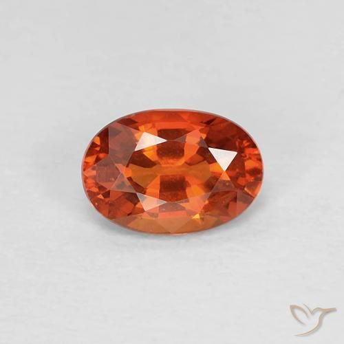 0.55ct Natural Rojo medio Zafiro, Ovalada, VVS