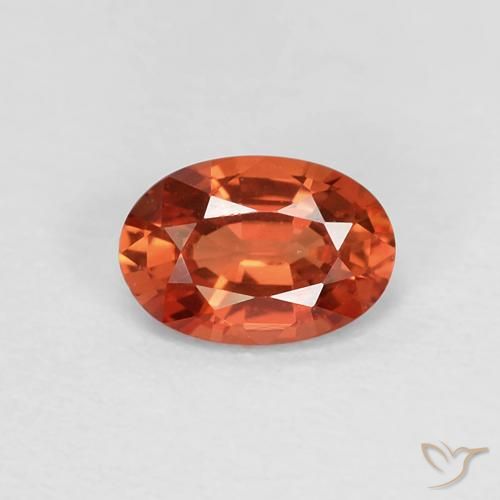 0.57ct Natural Rojo medio Zafiro, Ovalada, VVS