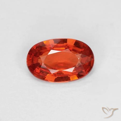 0.47ct Natural Rojo medio Zafiro, Ovalada, VVS