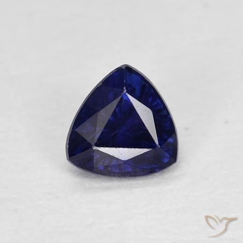 0.39ct Natural Azul crepúsculo Zafiro, Trillón, VVS-VS