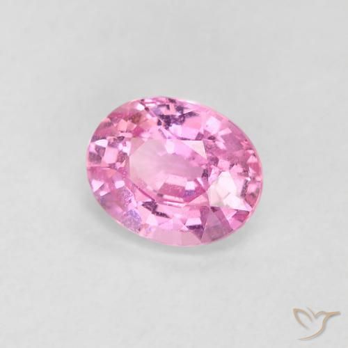 Zafiro Rosado intenso natural de 0.54 ct, Ovalada, VS