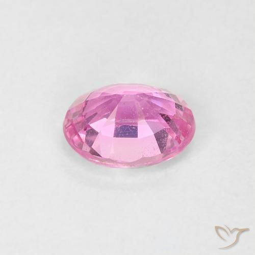 Zafiro Rosado intenso natural de 0.54 ct, Ovalada, VS