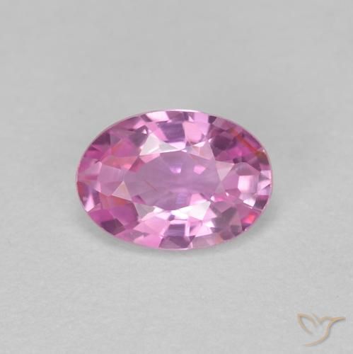 0.48ct Natural Rosado intenso Zafiro, Ovalada, VS