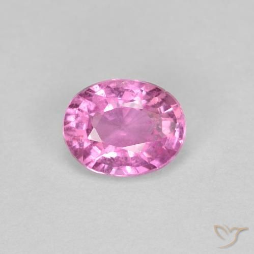 0.45ct Natural Rosado medio Zafiro, Ovalada, VS