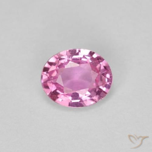 0.37ct Natural Rosado medio Zafiro, Ovalada, VVS-VS
