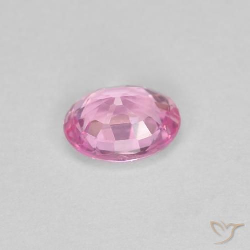 Zafiro Rosado púrpura real natural de 0.38 ct, Ovalada, VS