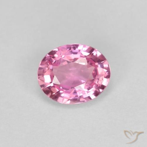0.49ct Natural Rosado púrpura real Zafiro, Ovalada, VS