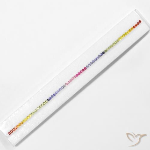 5.47ctw Natural Multicolor Zafiro, Redondo, VS