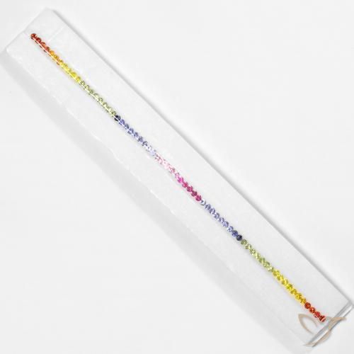 Gemas de Zafiro Multicolor natural de 5.47 ct, Redondo, VS