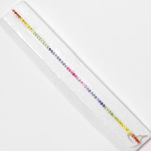 Gemas de Zafiro Multicolor natural de 5.06 ct, Redondo, VS