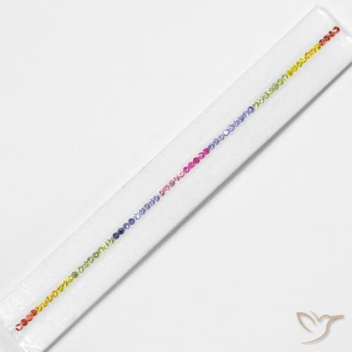 5.43ctw Natural Multicolor Zafiro, Redondo, VS