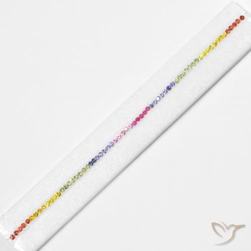 5.27ctw Natural Multicolor Zafiro, Redondo, VS