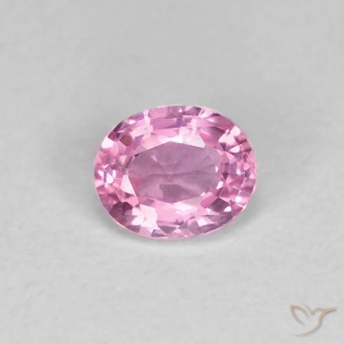 0.48ct Natural Rosado púrpura real Zafiro, Ovalada, VVS-VS
