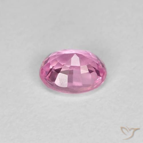 Zafiro Rosado púrpura real natural de 0.48 ct, Ovalada, VVS-VS