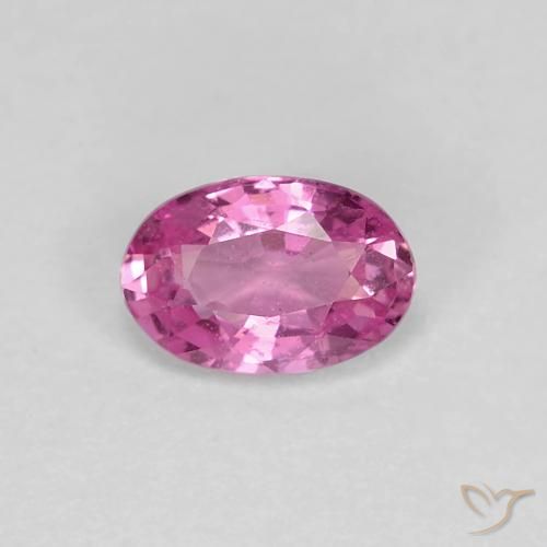 0.62ct Natural Púrpura rojizo Zafiro, Ovalada, VS