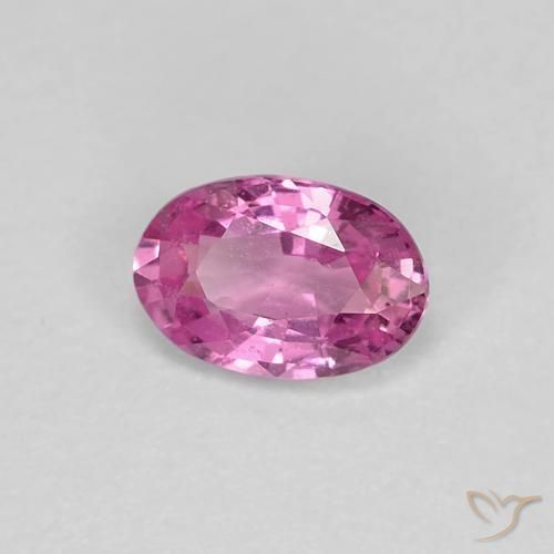 Zafiro Púrpura rojizo natural de 0.62 ct, Ovalada, VS