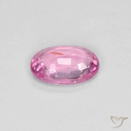 Zafiro Rosado intenso natural de 0.44 ct, Ovalada, VS