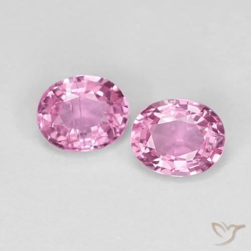 0.86ctw Natural Rosado púrpura real muy claro Zafiro, Ovalada, VS-SI