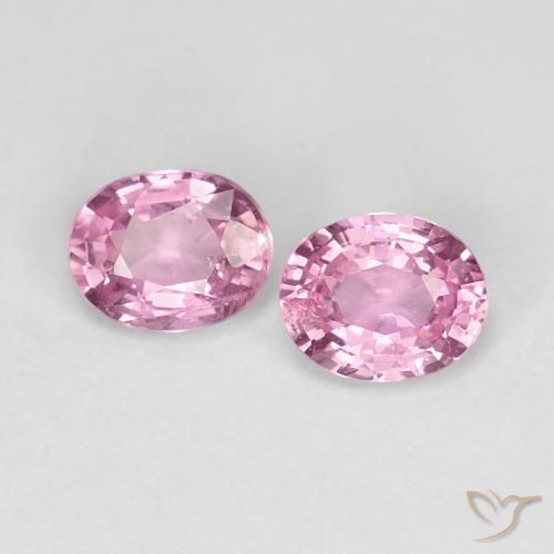 0.88ctw Natural Rosado muy claro Zafiro, Ovalada, VS-SI