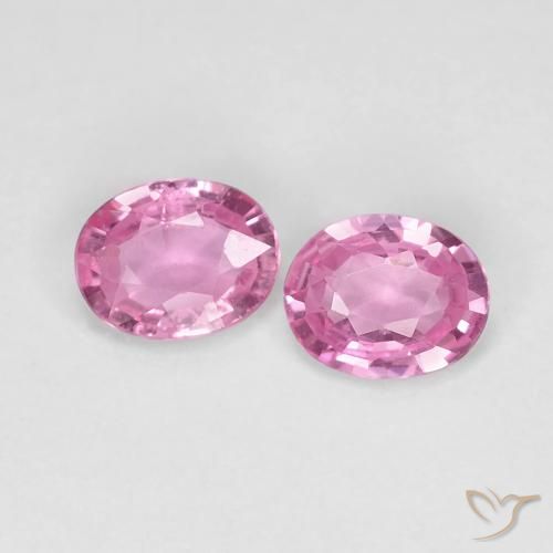 0.71ctw Natural Rosado muy claro Zafiro, Ovalada, VS-SI