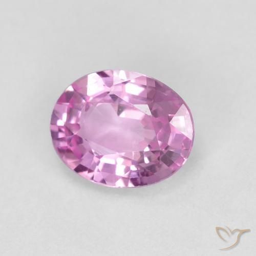 Zafiro Púrpura intenso natural de 0.52 ct, Ovalada, VVS