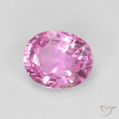 0.48ct Natural Rosado púrpura real Zafiro, Ovalada, VVS