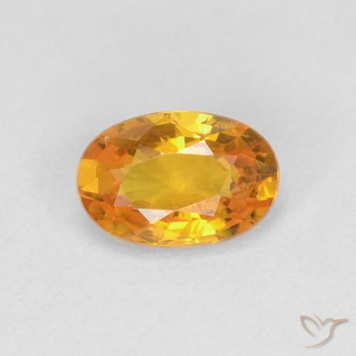 0.66ct Natural Oro Zafiro, Ovalada, VVS-VS