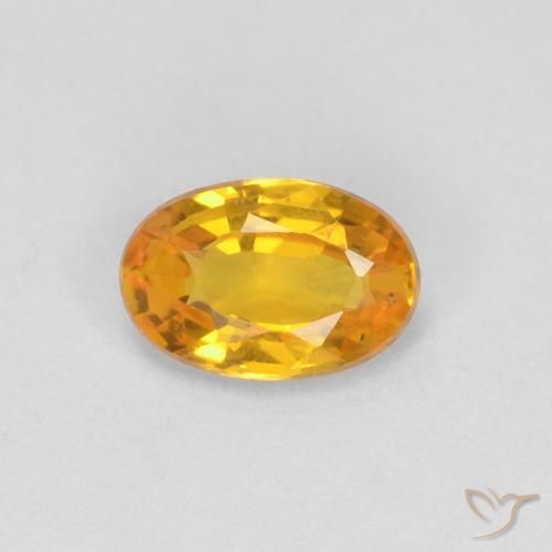 0.51ct Natural Dorado Zafiro, Ovalada, VVS-VS