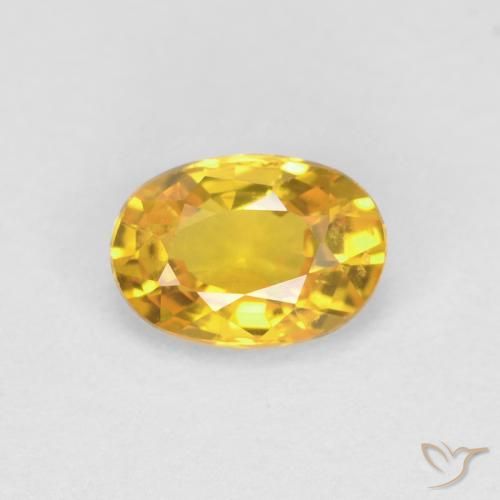 0.61ct Natural Dorado Zafiro, Ovalada, VVS