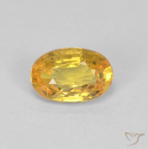 0.62ct Natural Dorado Zafiro, Ovalada, VS