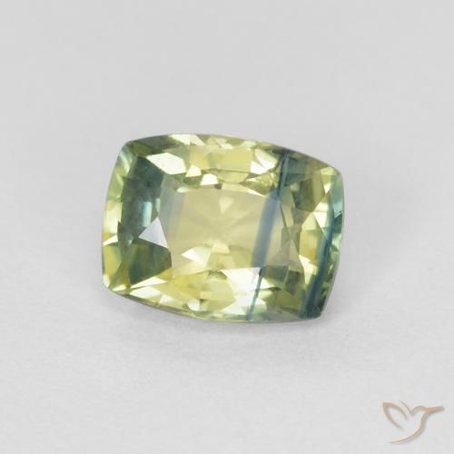 Zafiro Multicolor natural de 0.87 ct, Forma Cojín, VVS