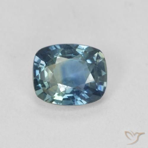 0.82ct Natural Cerceta Zafiro, Forma Cojín, VVS
