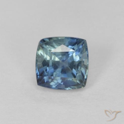 0.83ct Natural Cerceta Zafiro, Forma Cojín, VVS