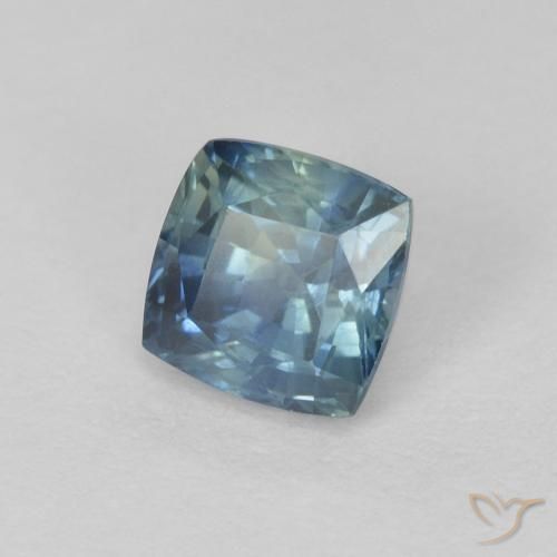 Zafiro Cerceta natural de 0.83 ct, Forma Cojín, VVS