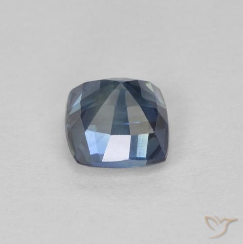Zafiro Cerceta natural de 0.83 ct, Forma Cojín, VVS