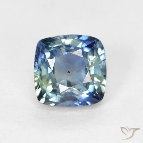 0.70ct Natural Azul marino Zafiro, Forma Cojín, VS