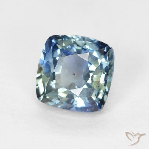 Zafiro Azul marino natural de 0.70 ct, Forma Cojín, VS