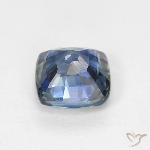 Zafiro Azul marino natural de 0.70 ct, Forma Cojín, VS