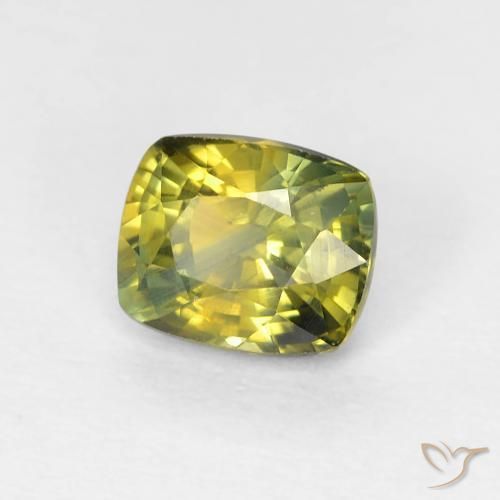 Zafiro Multicolor natural de 0.85 ct, Forma Cojín, VVS-VS
