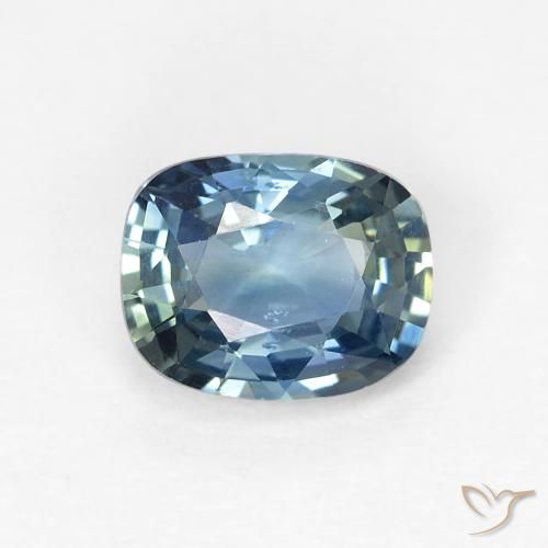 0.85ct Natural Cerceta Zafiro, Forma Cojín, VVS-VS