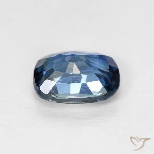 Zafiro Cerceta natural de 0.85 ct, Forma Cojín, VVS-VS