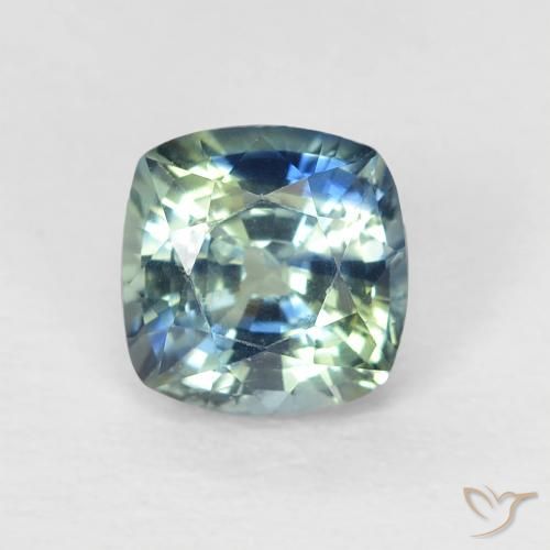 0.67ct Natural Cerceta Zafiro, Forma Cojín, VS