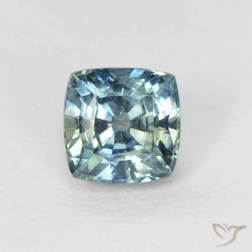 0.69ct Natural Cerceta Zafiro, Forma Cojín, VS