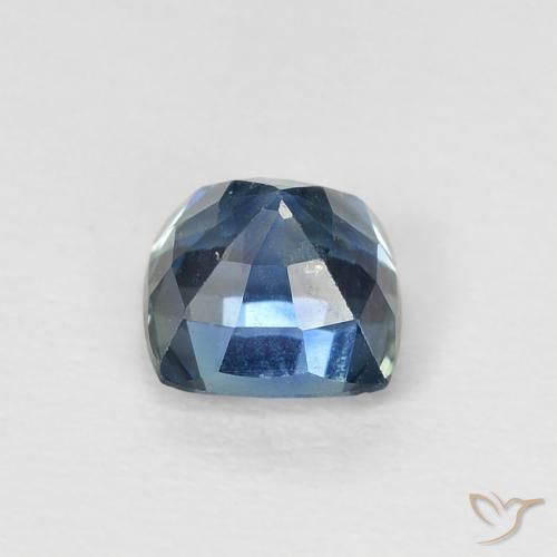 Zafiro Cerceta natural de 0.69 ct, Forma Cojín, VS