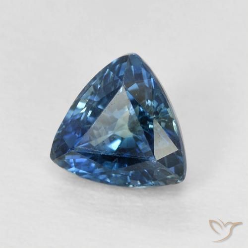 Zafiro Cerceta natural de 0.90 ct, Trillón, VS