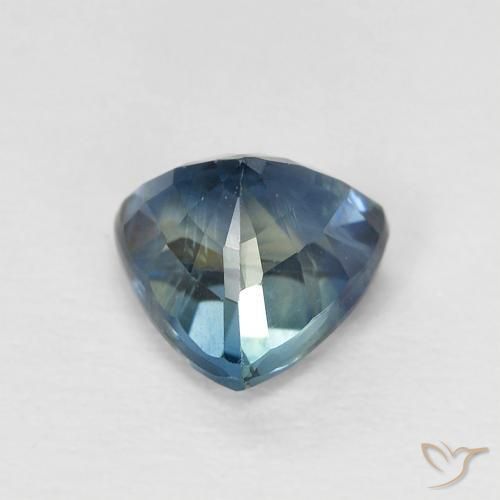 Zafiro Cerceta natural de 0.90 ct, Trillón, VS
