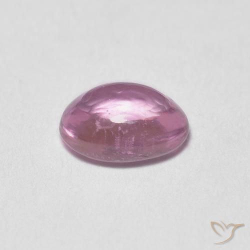 Zafiro Rosado muy claro natural de 0.49 ct, Ovalada, Transparente