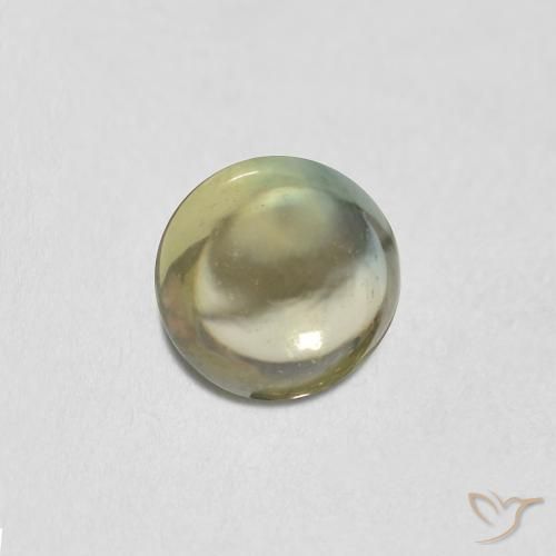 Zafiro Multicolor natural de 0.35 ct, Redondo, Transparente